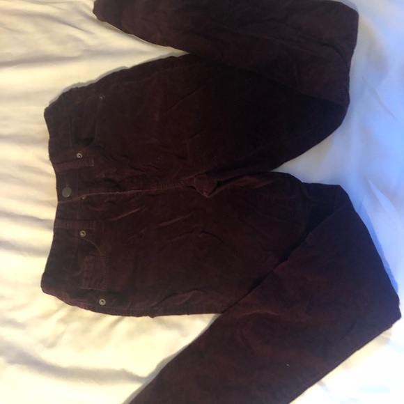 Velvet material skinny fit  pants - Picture 2 of 3